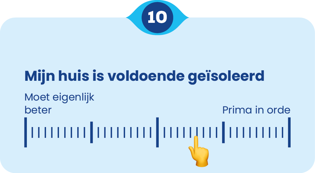 Vraag: Mijn huis is voldoende geïsoleerd