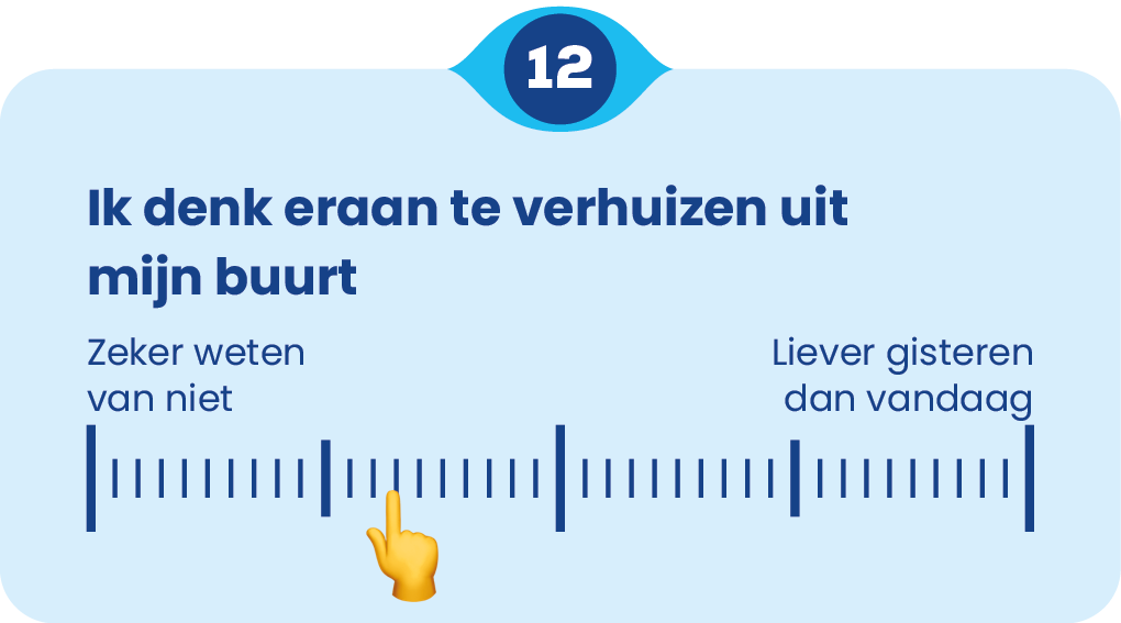 Vraag: ik denk eraan te verhuizen uit mijn buurt